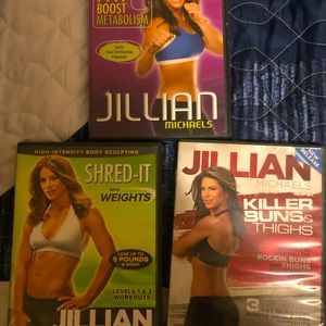 Workout DVDs.
